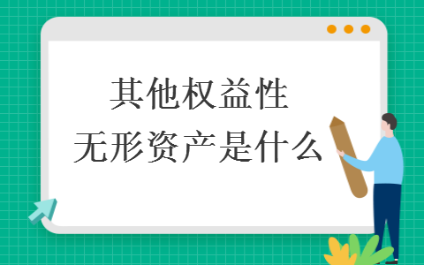 其他權(quán)益性無形資產(chǎn)是什么