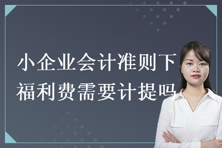 小企業(yè)會計準則下福利費需要計提嗎