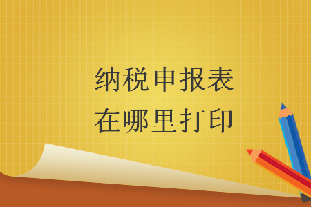納稅申報(bào)表在哪里打印