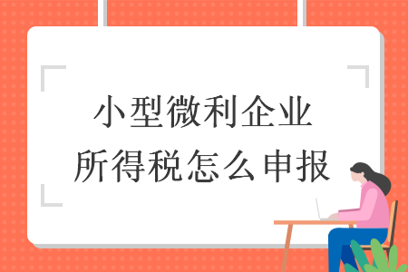 小型微利企業(yè)所得稅怎么申報(bào)