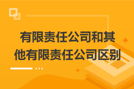 有限責(zé)任公司和其他有限責(zé)任公司區(qū)別