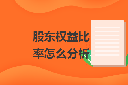 股東權(quán)益比率怎么分析