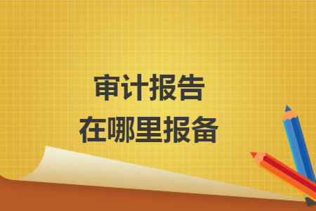 審計(jì)報(bào)告在哪里報(bào)備