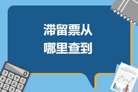 滯留票從哪里查到