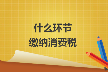 什么環(huán)節(jié)繳納消費(fèi)稅