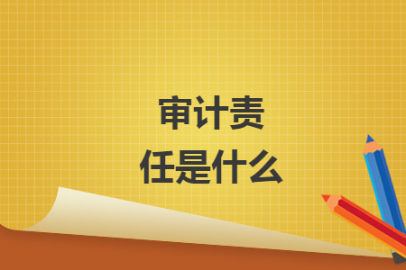 審計(jì)責(zé)任是什么