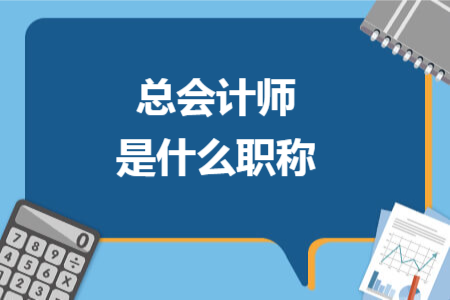 總會(huì)計(jì)師是什么職稱