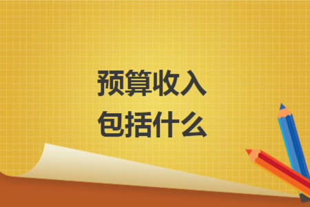 預(yù)算收入包括什么