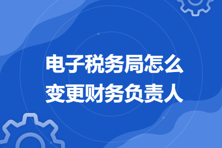 電子稅務(wù)局怎么變更財(cái)務(wù)負(fù)責(zé)人