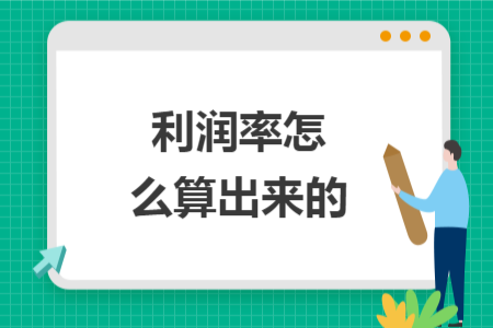 利潤(rùn)率怎么算出來(lái)的