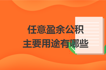 任意盈余公積主要用途有哪些