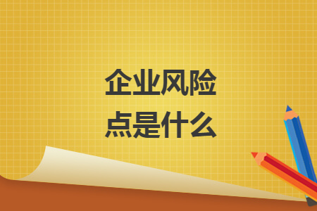企業(yè)風(fēng)險(xiǎn)點(diǎn)是什么