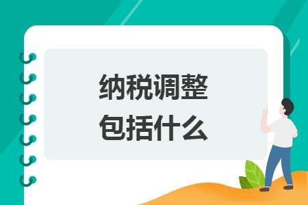 納稅調整包括什么