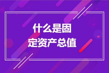 什么是固定資產總值