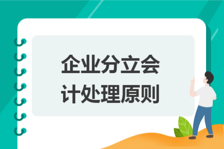 企業(yè)分立會(huì)計(jì)處理原則