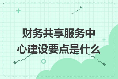 財務(wù)共享服務(wù)中心建設(shè)要點是什么