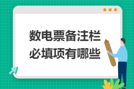 數(shù)電票備注欄必填項有哪些